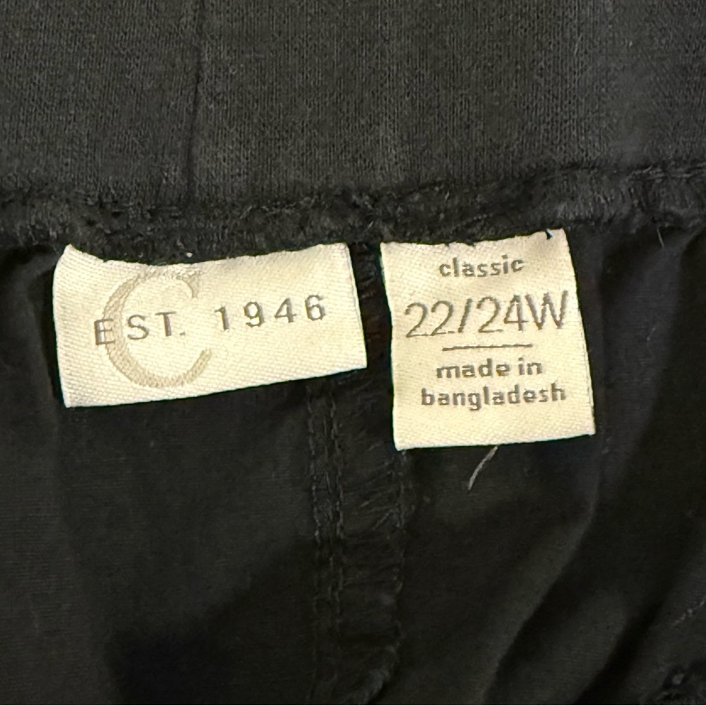 Cato Woman 22/24W Black Pull-On Classic Shorts Elastic Waist Pockets Summer Casu - Picture 3 of 6
